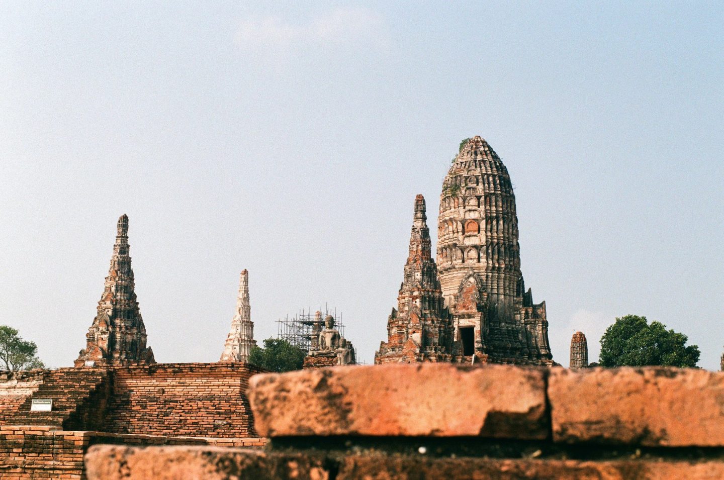 Wat Chaiwatanaram, Ayutthaya on film camera.